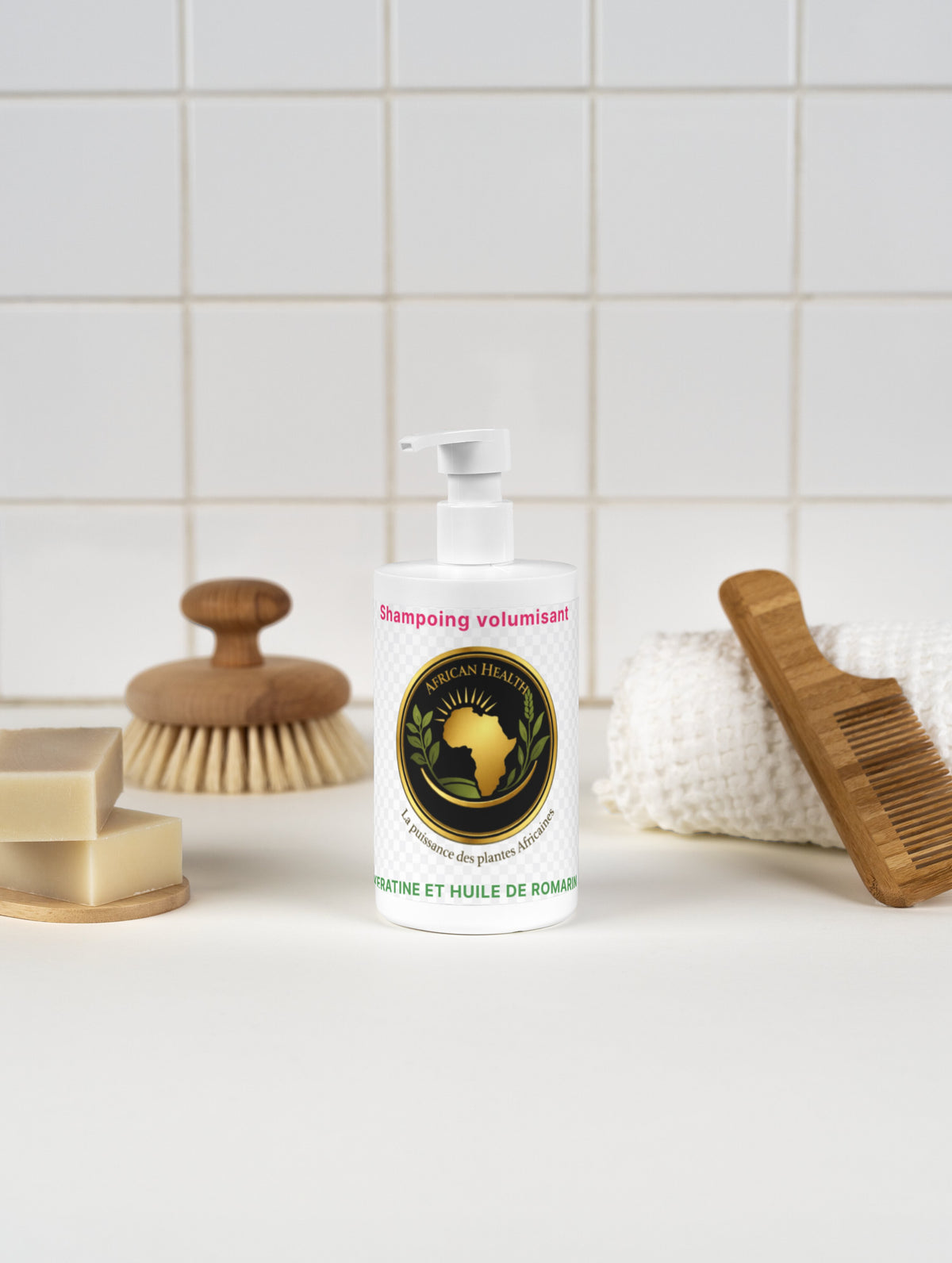 Shampoing Volume & Kératine à l'Huile de Romarin | Keratin Rosemary Oil Shampoo