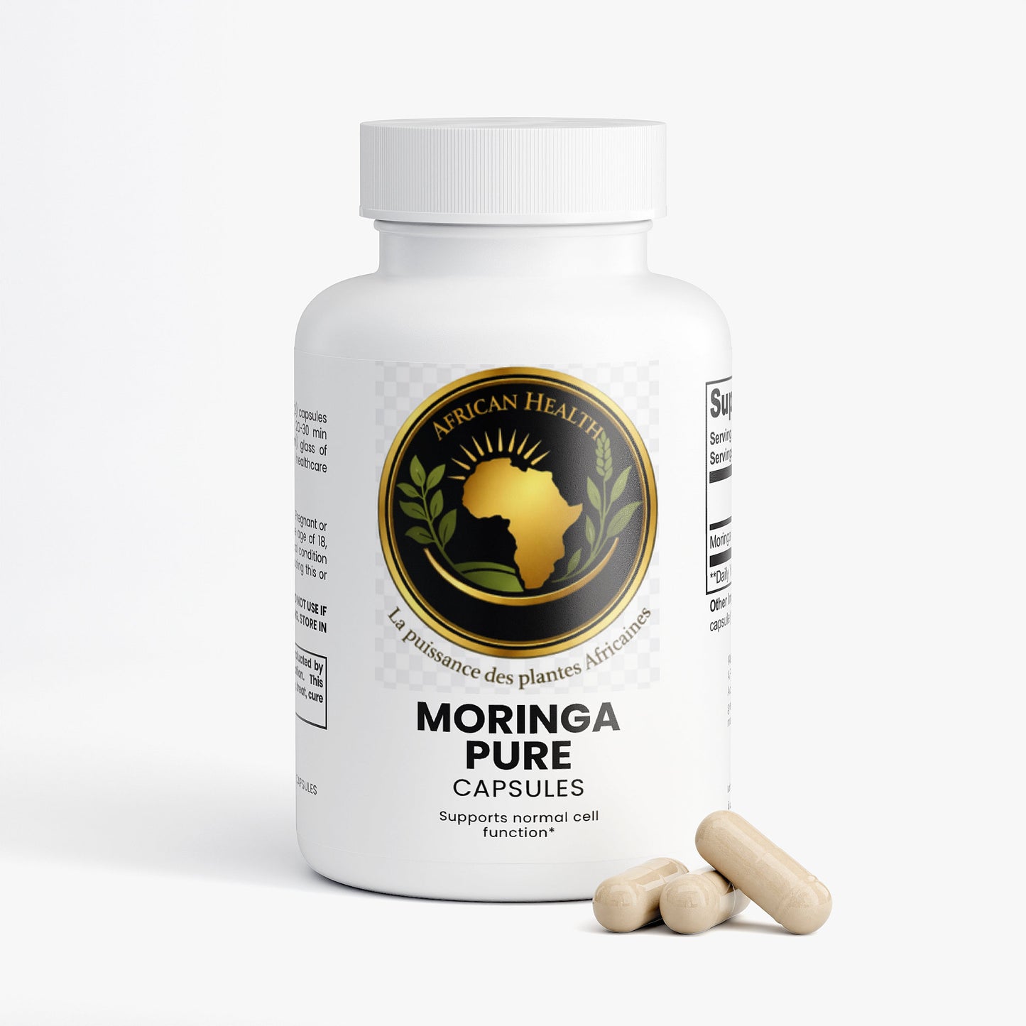 Moringa Pure African Health – Complément Alimentaire Naturel | Natural Food Supplement