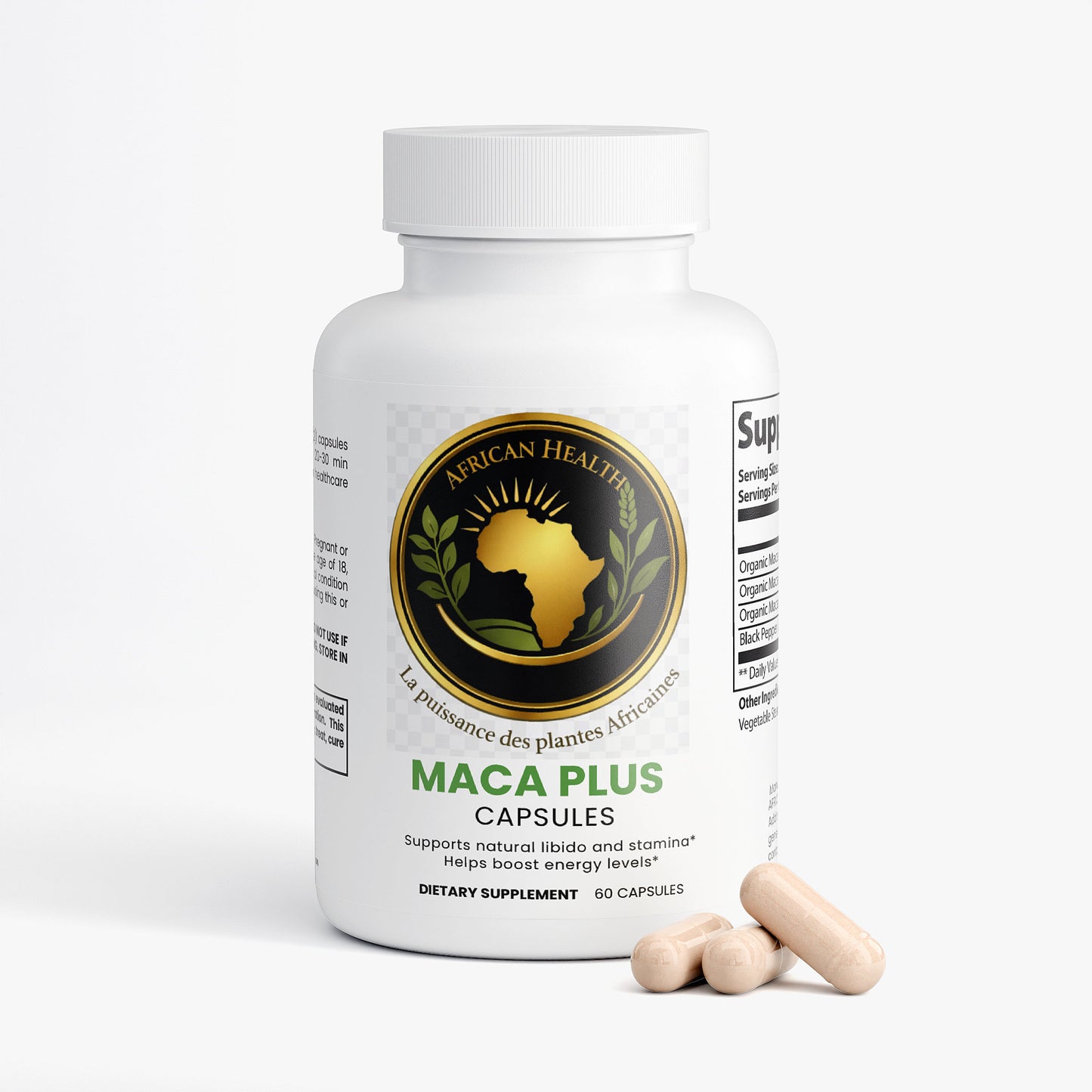 Maca Plus – Énergie, Vitalité & Équilibre Hormonal | 60 Gélules