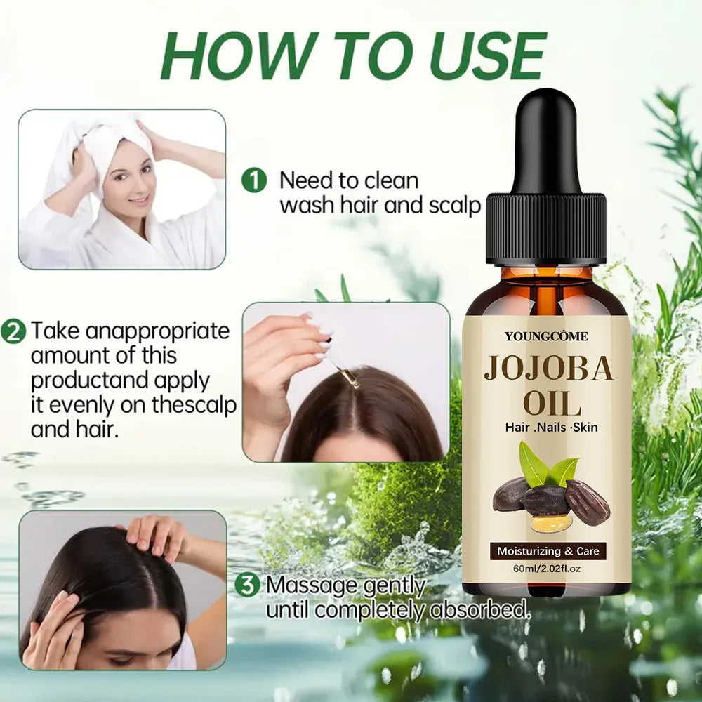 Huile de Jojoba Biologique African Health – Soin Naturel Cheveux, Corps & Visage