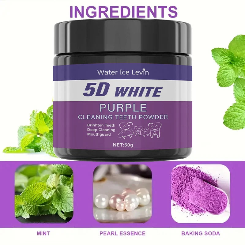 Poudre Dentaire Violette – Blanchiment & Sans Sulfate