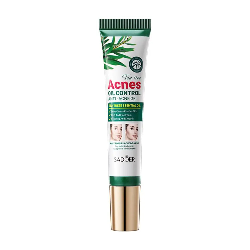 Crème Anti-Acné à l'Arbre à Thé SADOER – Contrôle du Sébum & Soin Purifiant