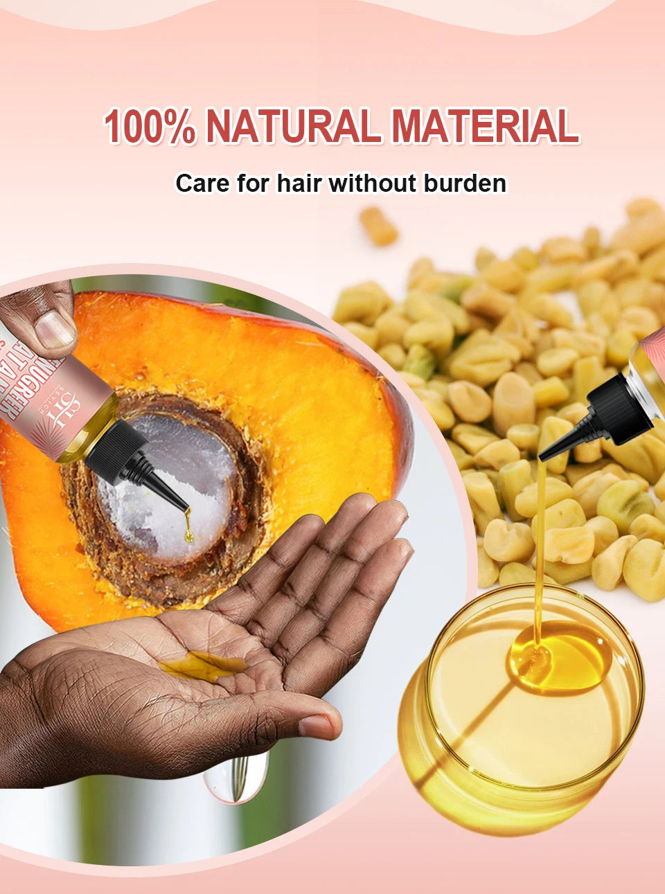 Huile de Croissance Capillaire African Health – Fenugrec & Batana