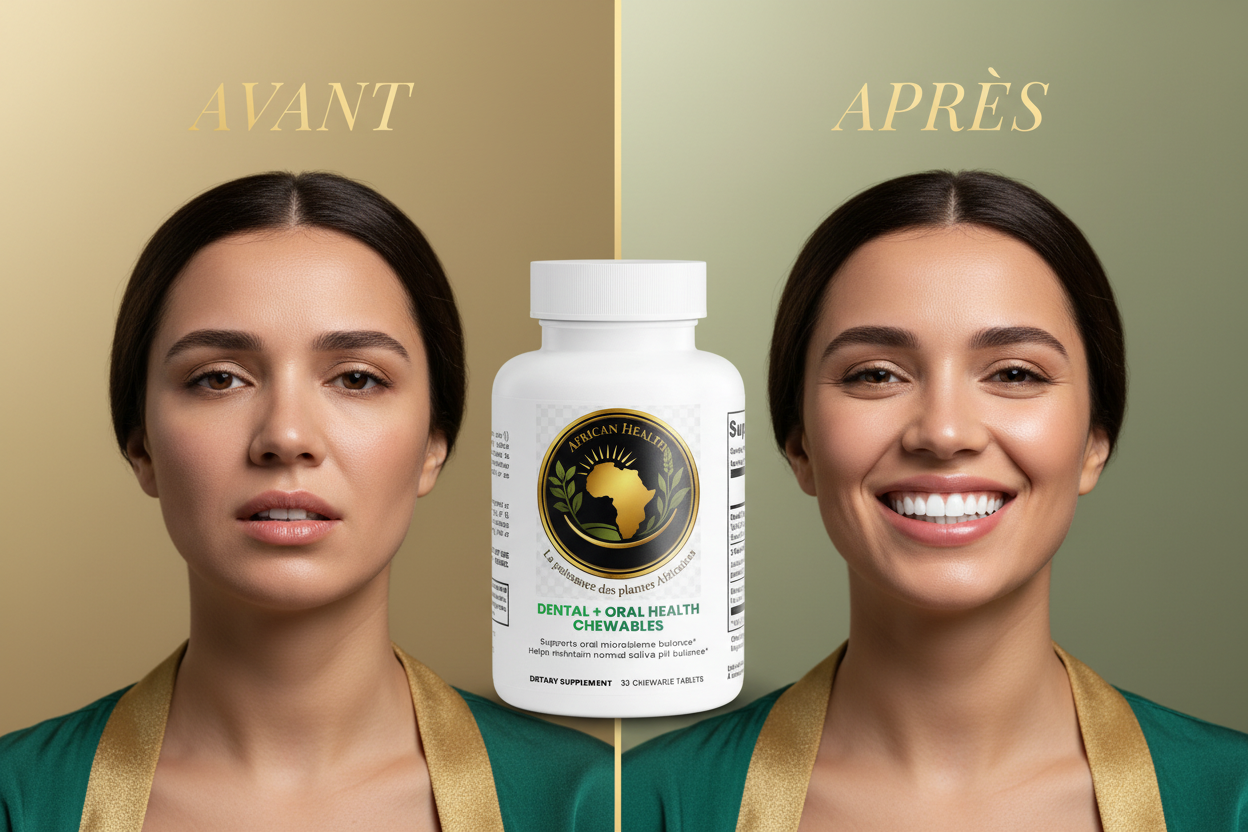 Avant/Après Dental Chewables avec vrai produit - African Health
