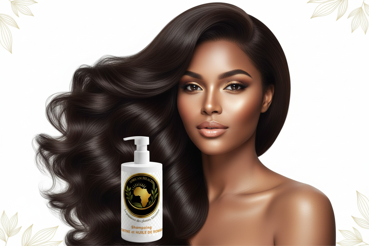Belle chevelure avec flacon African Health