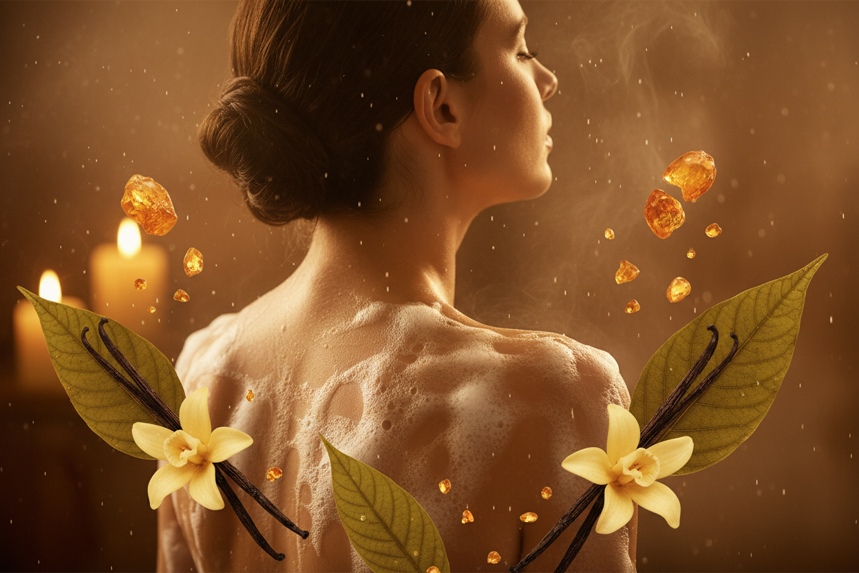 Gel douche Patchouli & Ambre Vanillé - ambiance luxueuse AFRICAN HEALTH