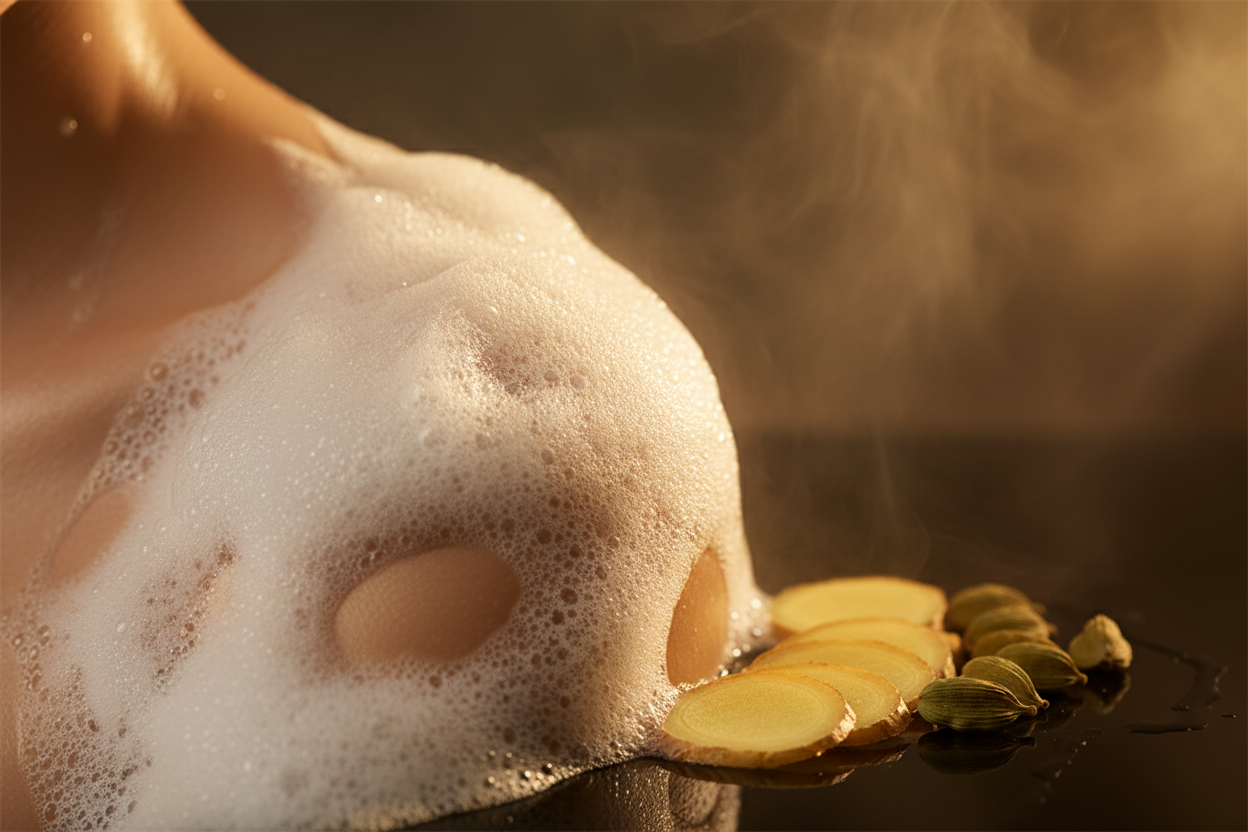 Peau lumineuse et hydratée - Gel Douche Gingembre & Cardamome AFRICAN HEALTH